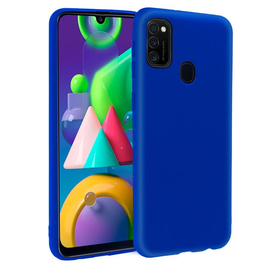 Funda COOL Silicona para Samsung M215 Galaxy M21 (Azul)