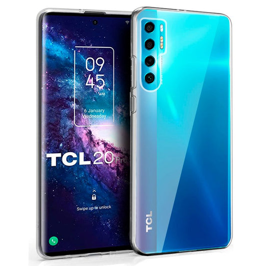 Funda COOL Silicona para TCL 20 Pro 5G (Transparente)