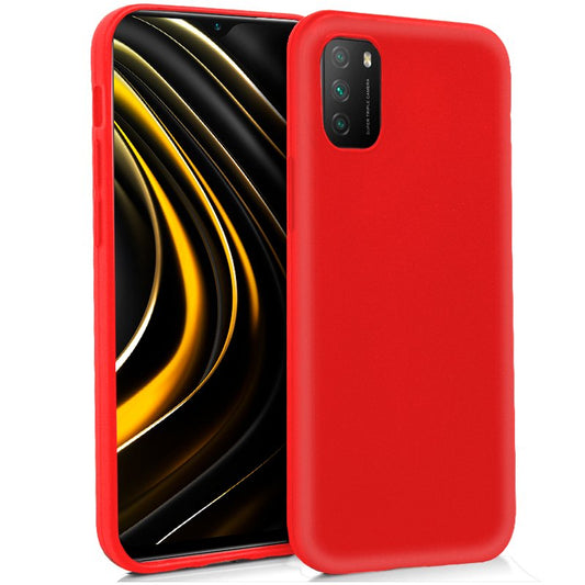 Funda COOL Silicona para Xiaomi Pocophone M3 / Redmi 9T (Rojo)