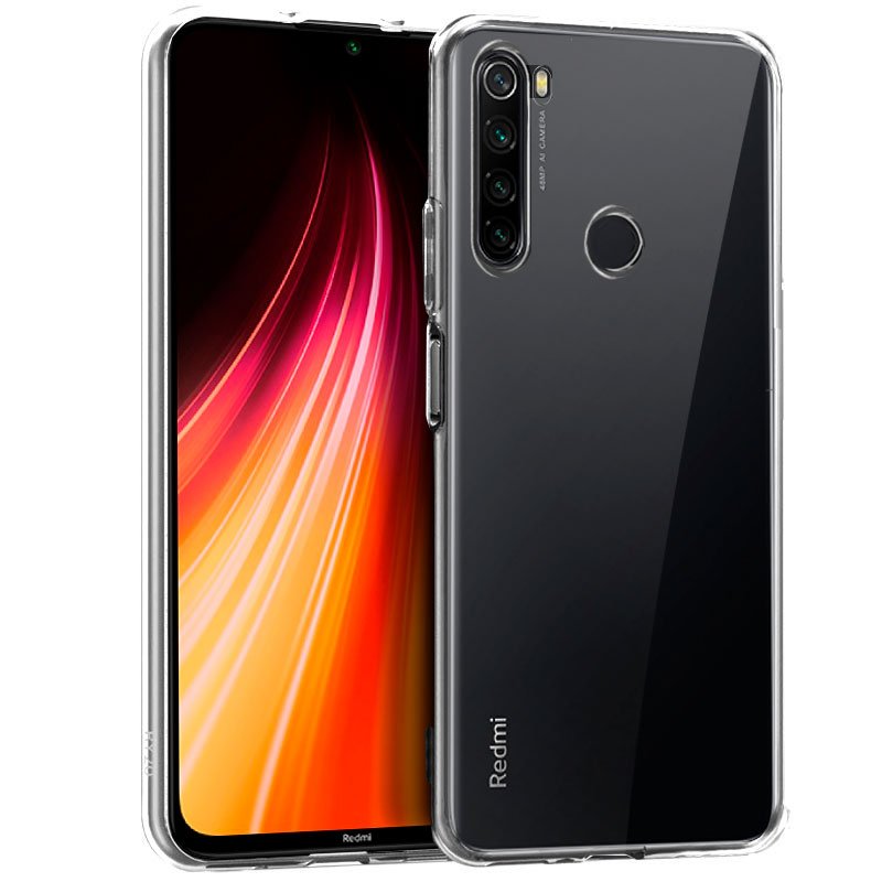 Funda COOL Silicona para Xiaomi Redmi Note 8 / Note 8 (2021) Transparente