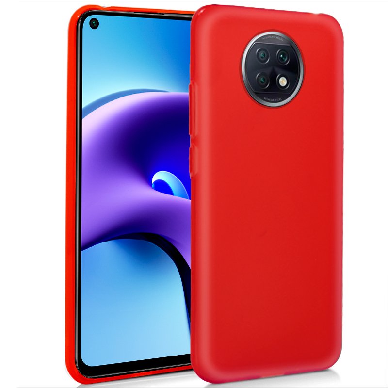 Funda COOL Silicona para Xiaomi Redmi Note 9T (Rojo)