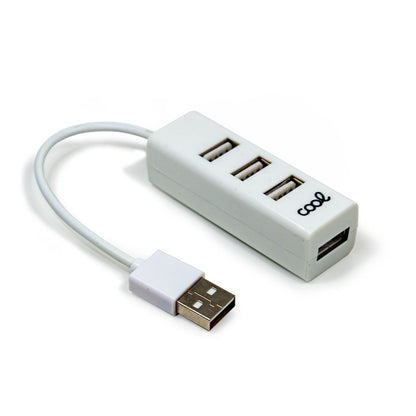 Hub USB 2.0 Universal COOL 4 Puertos USB Blanco