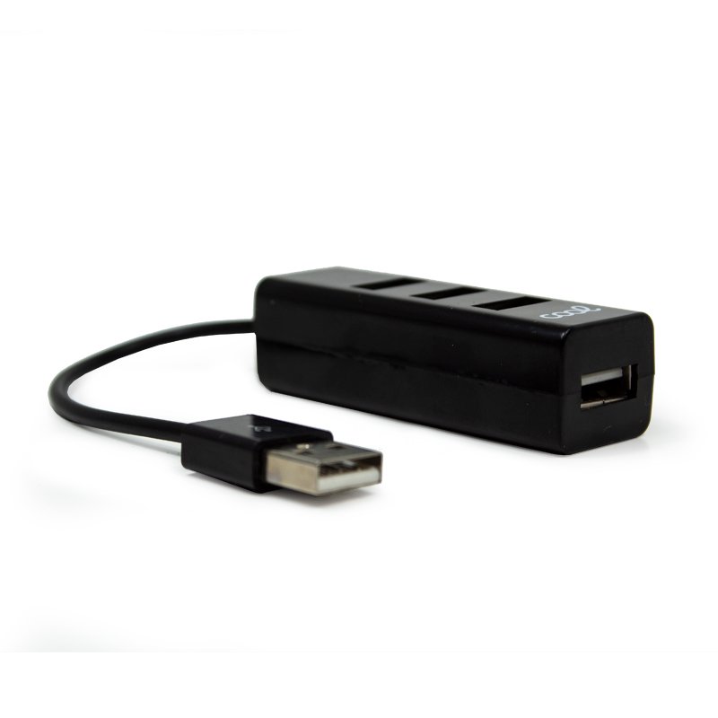 Hub USB 2.0 Universal COOL 4 Puertos USB Negro