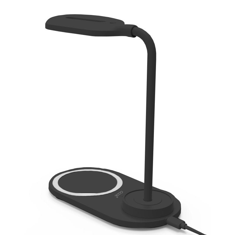 Lámpara LED + Base Carga Inalámbrica Qi COOL Negro