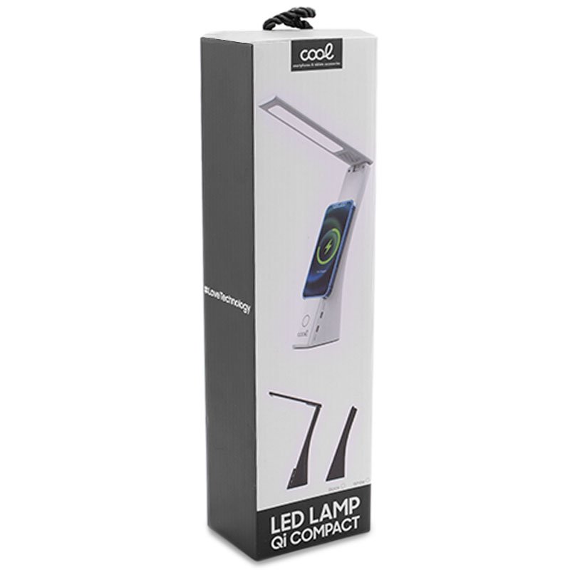 Lámpara LED con Base Qi Carga Inalámbrica COOL Compact Blanco