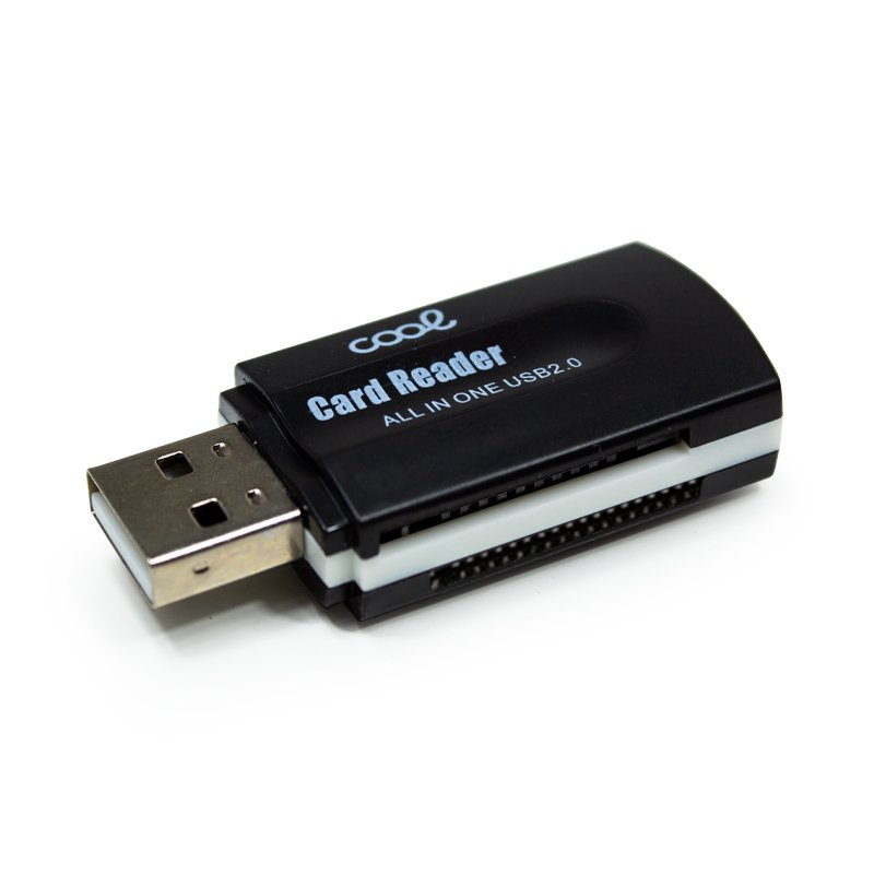 Lector USB Tarjetas Memoria Universal COOL (All in One) Negro