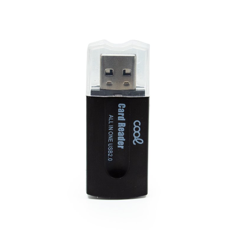 Lector USB Tarjetas Memoria Universal COOL (All in One) Negro