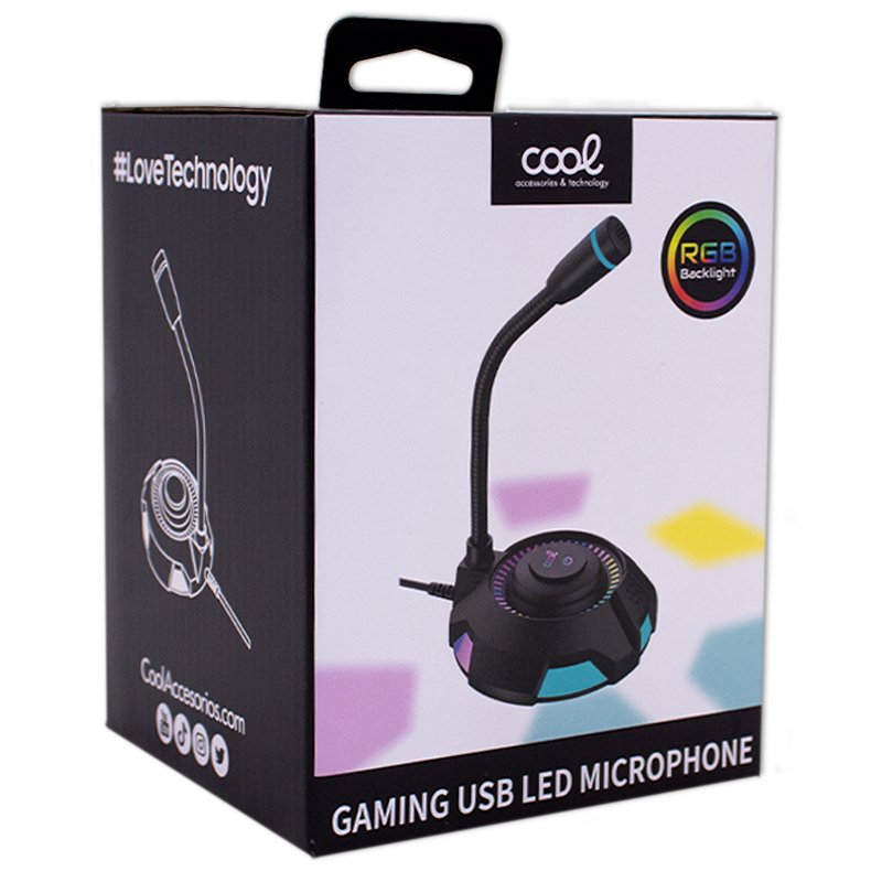 Micrófono COOL Gaming USB Led RGB