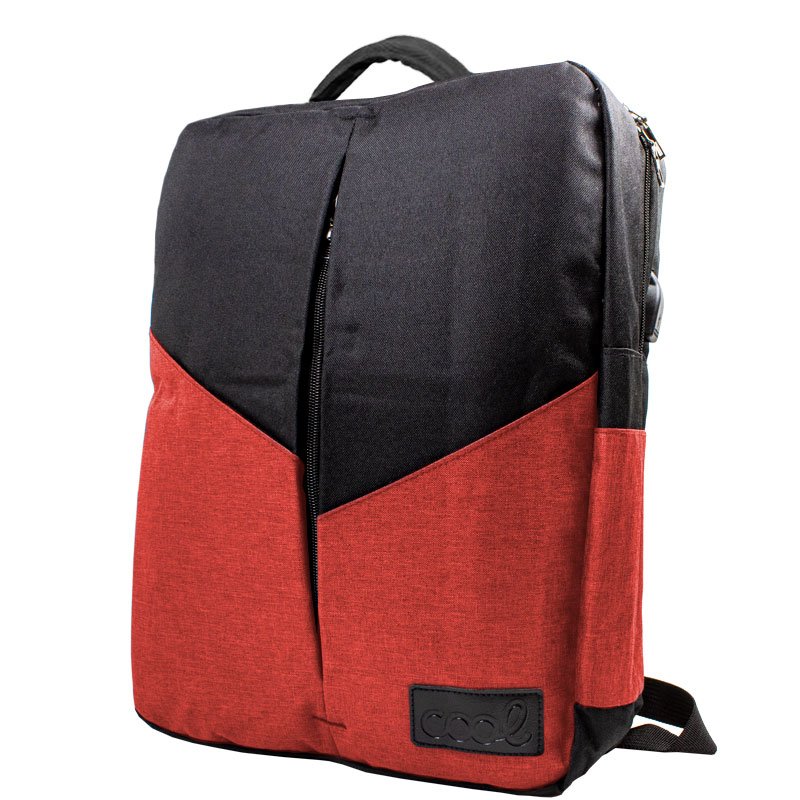 Mochila Ordenador Portátil 15-16 Pulg COOL Portland Negro-Rojo