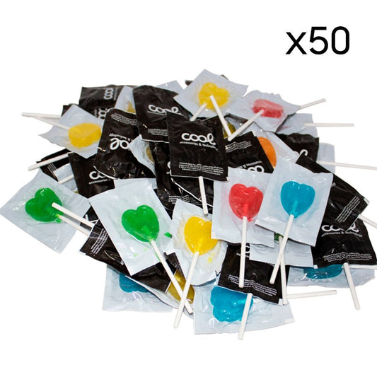 Pack 50 Piruletas COOL Accesorios