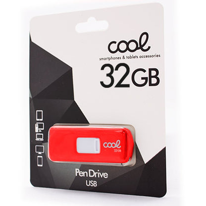 Pen Drive USB x32 GB 2.0 COOL Basic Rojo