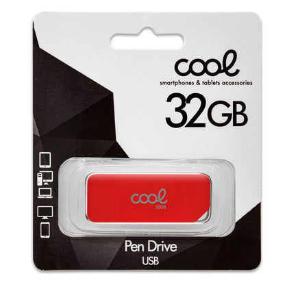 Pen Drive USB x32 GB 2.0 COOL Board Rojo