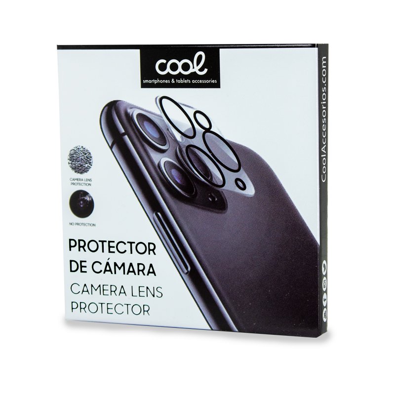 Protector Cristal Templado COOL para Cámara de iPhone 11 Pro / 11 Pro Max