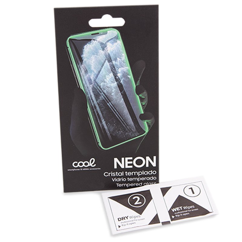 Protector Pantalla Cristal Templado COOL para iPhone 12 / 12 Pro (NEON)