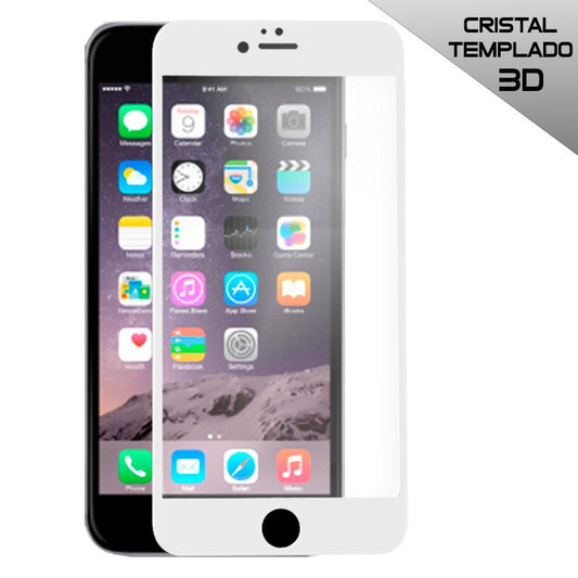 Protector Pantalla Cristal Templado COOL para iPhone 6 Plus / 6s Plus (FULL 3D Blanco)