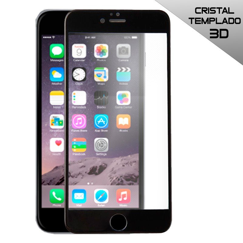 Protector Pantalla Cristal Templado COOL para iPhone 6 Plus / 6s Plus (FULL 3D Negro)