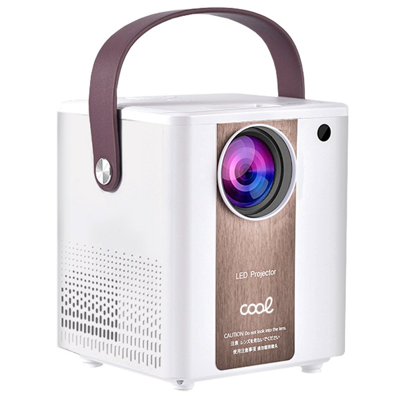 Proyector Compacto COOL Rainbow 3000 Lúmenes Altavoz Integrado + HDMI/SD/USB + Wifi Mirror (Blanco)