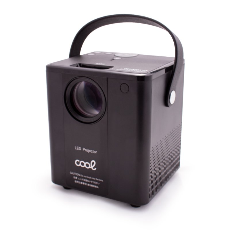 Proyector Compacto COOL Rainbow 3000 Lúmenes Altavoz Integrado + HDMI/SD/USB + Wifi Mirror (Negro)