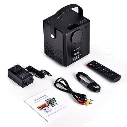 Proyector Compacto COOL Rainbow 3000 Lúmenes Altavoz Integrado + HDMI/SD/USB + Wifi Mirror (Negro)