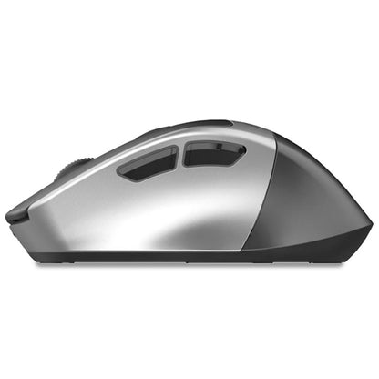 Ratón Inalámbrico Silencioso COOL Ergonomic Negro-Plata