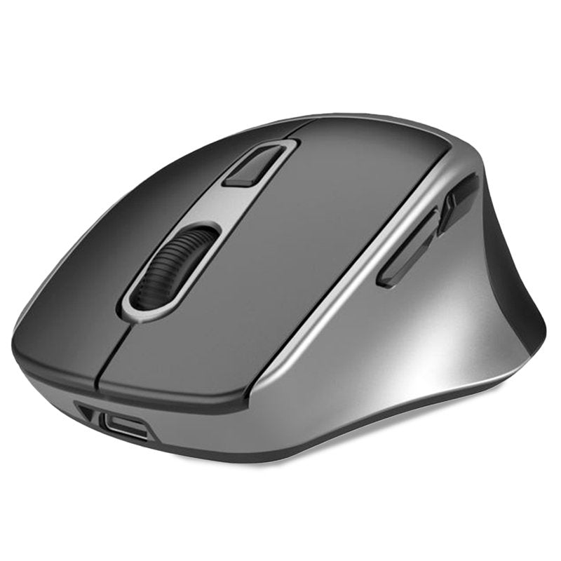 Ratón Inalámbrico Silencioso COOL Ergonomic Negro-Plata