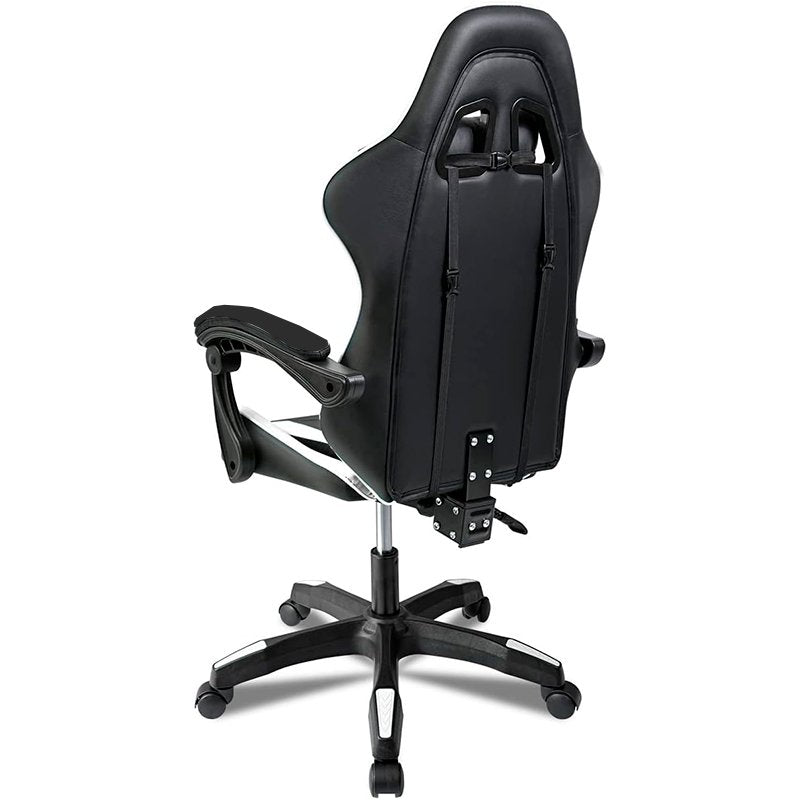 Sillón Gaming Premium COOL Rest Negro-Blanco (Reposapiés)