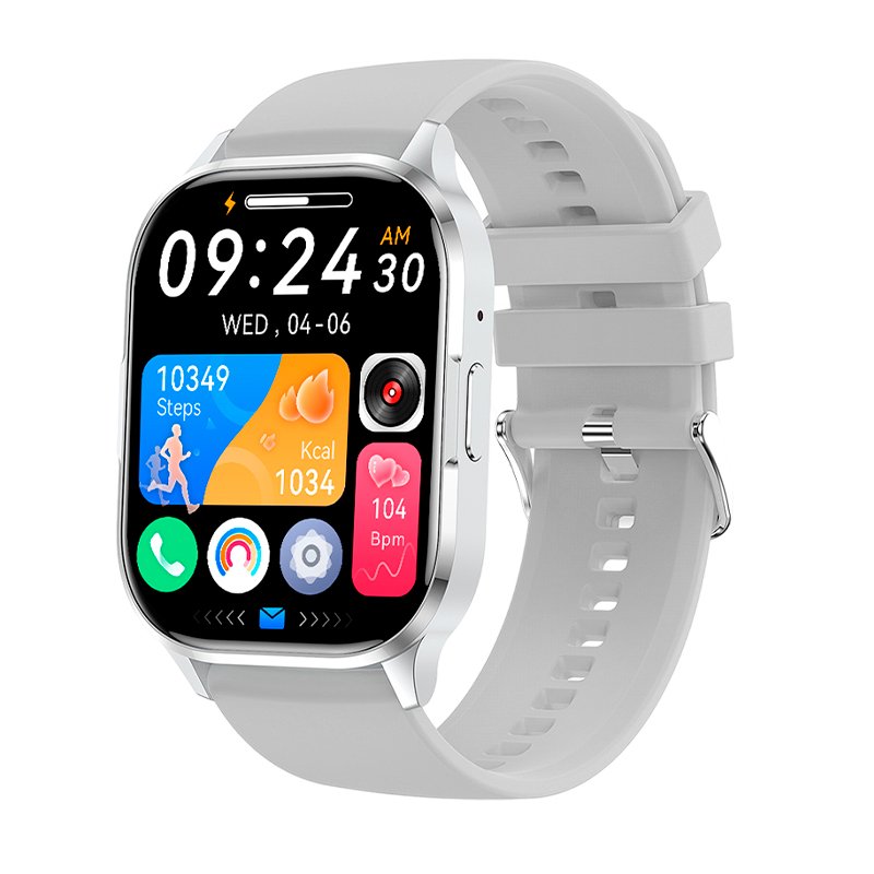 Smartwatch COOL Delta Silicona Gris (Amoled, Llamadas, Salud, Deporte)