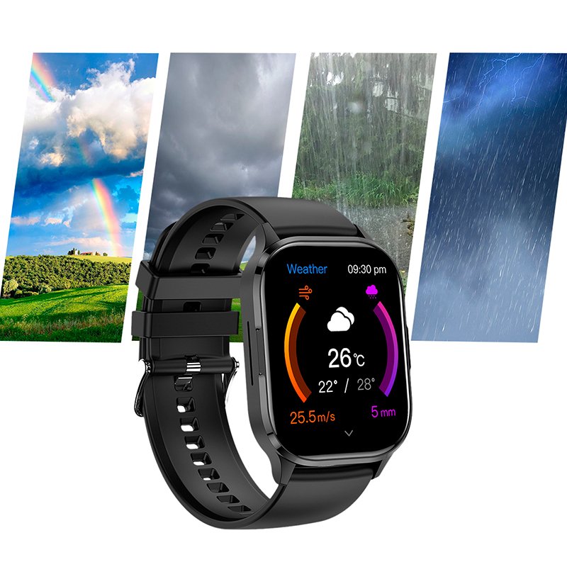 Smartwatch COOL Delta Silicona Negro (Amoled, Llamadas, Salud, Deporte)