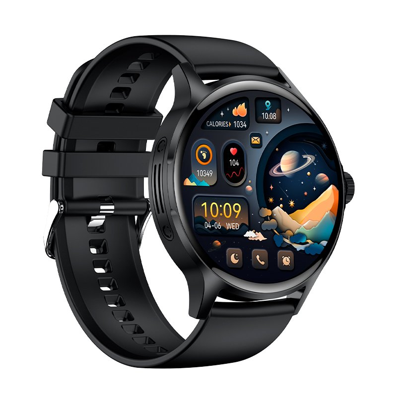 Smartwatch COOL Iris Silicona Negro (Amoled, Llamadas, Salud, Deporte)