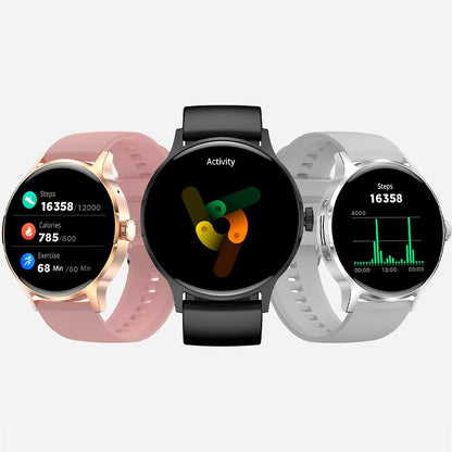 Smartwatch COOL Iris Silicona Negro (Amoled, Llamadas, Salud, Deporte)