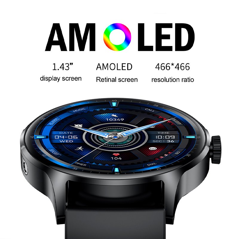 Smartwatch COOL Iris Silicona Rosa (Amoled, Llamadas, Salud, Deporte)