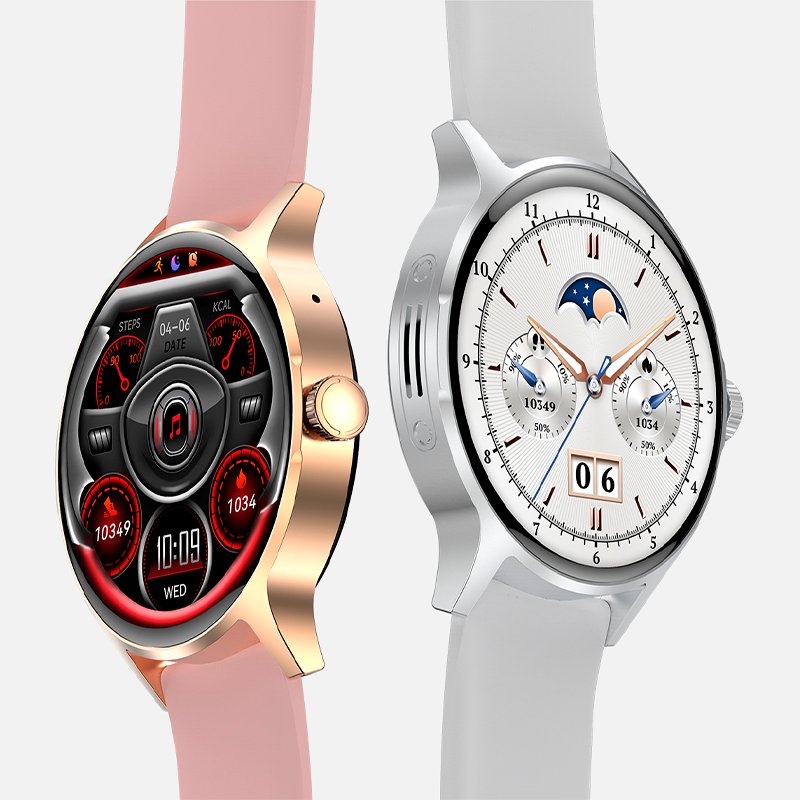 Smartwatch COOL Iris Silicona Rosa (Amoled, Llamadas, Salud, Deporte)