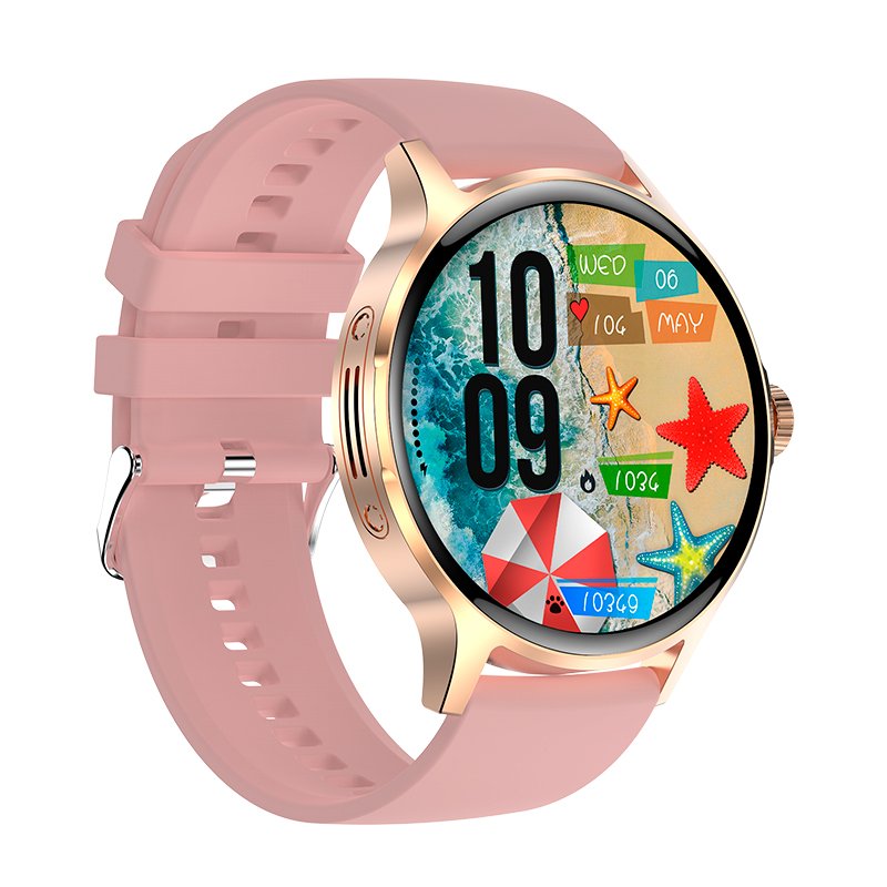 Smartwatch COOL Iris Silicona Rosa (Amoled, Llamadas, Salud, Deporte)