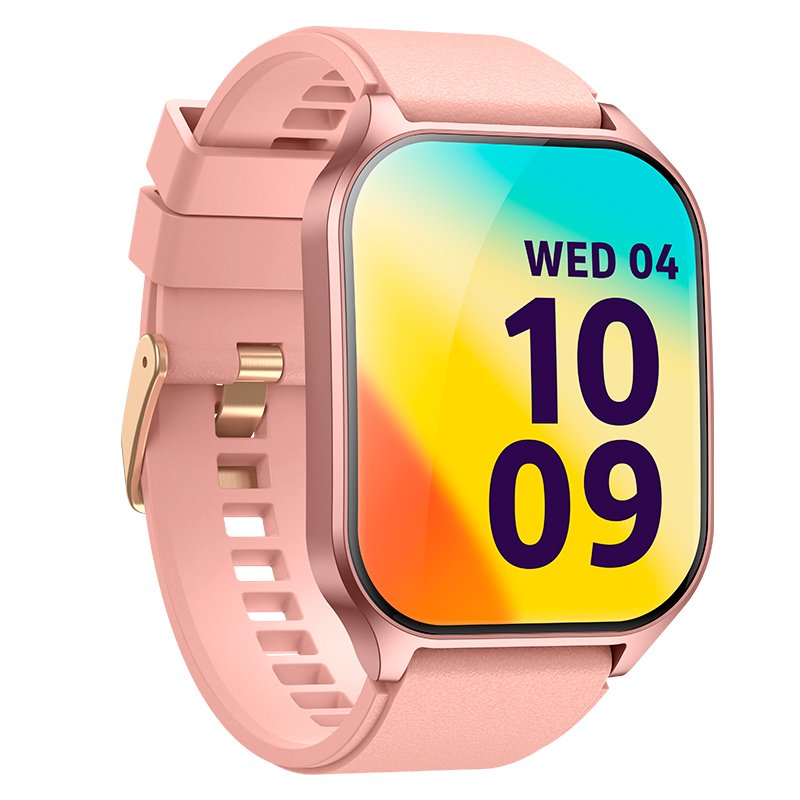 Smartwatch COOL Pantalla Amoled Curved Silicona Rosa (Llamadas, Salud, Deporte)