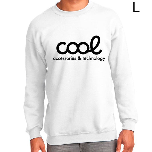 Textil Sudadera Cool Accesorios Talla L (Unisex) Blanco