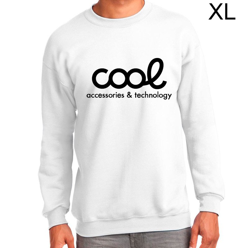 Textil Sudadera Cool Accesorios Talla XL (Unisex) Blanco